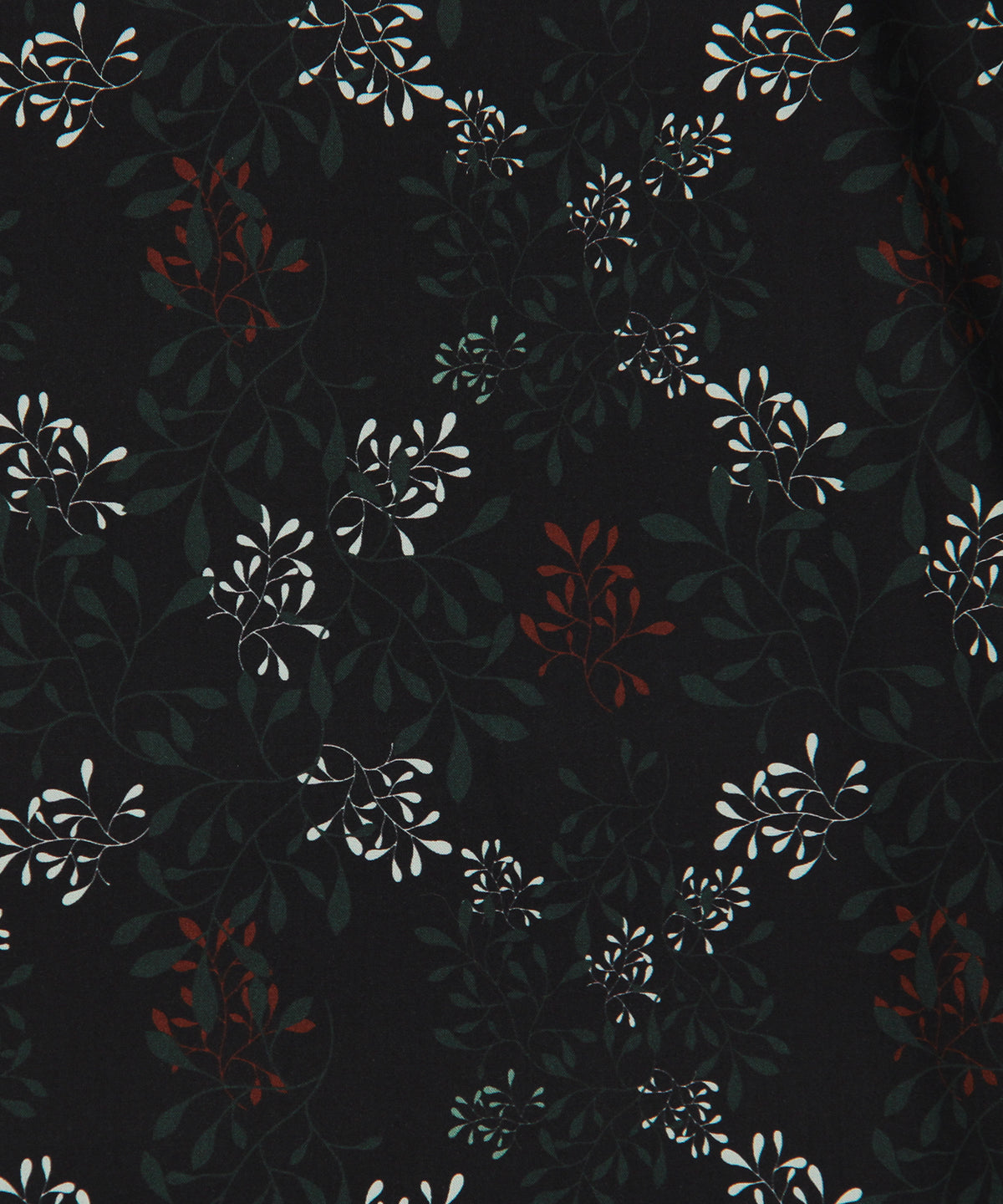 African Textile Shirt NAVY "夕暮れの庭"