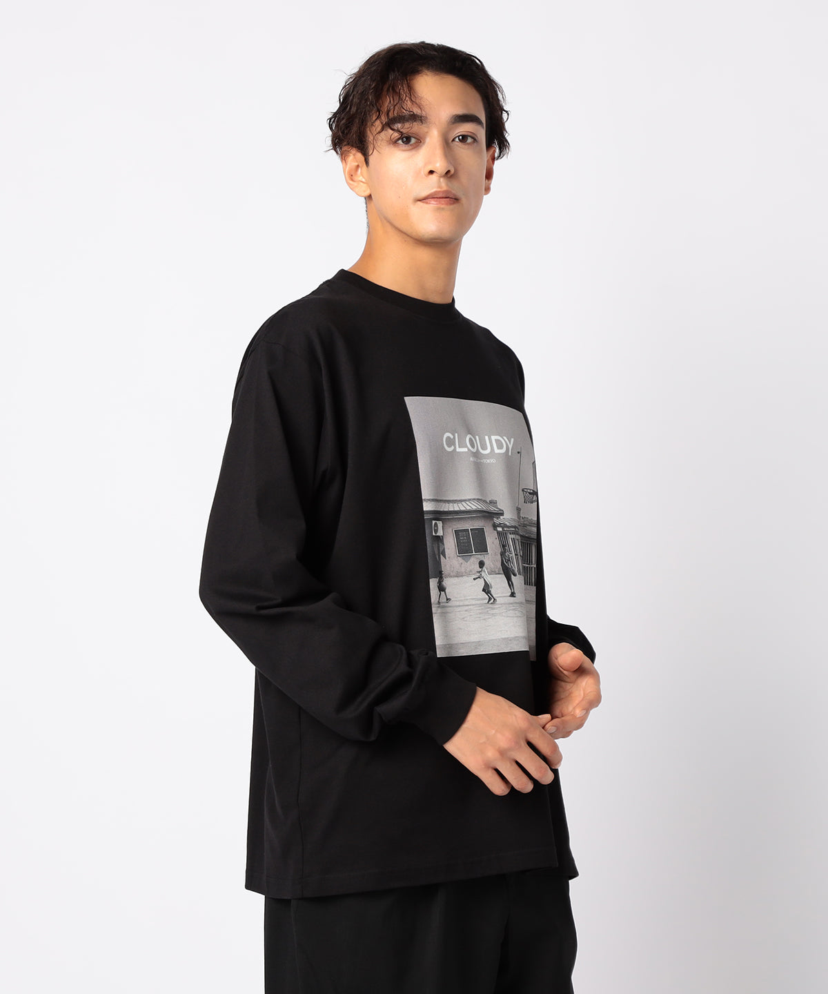 Long Sleeve T-Shirts Basketball BLACK