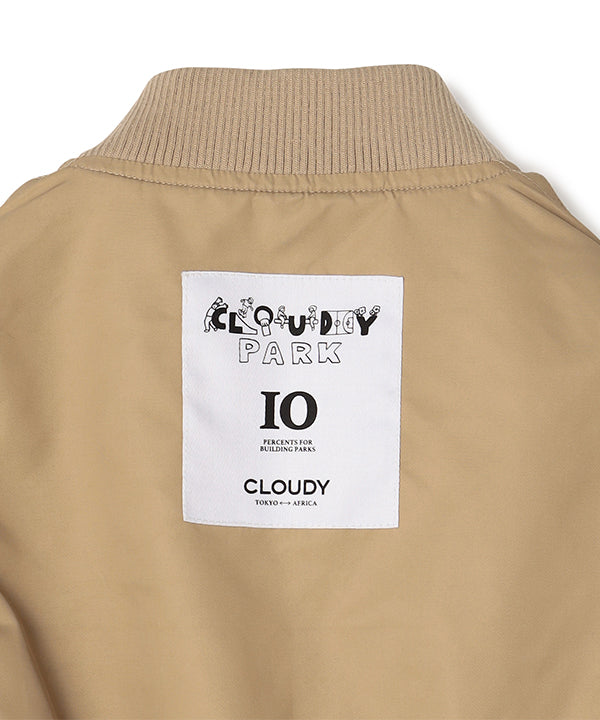 Kids Recycled Reversible MA-1 BEIGE