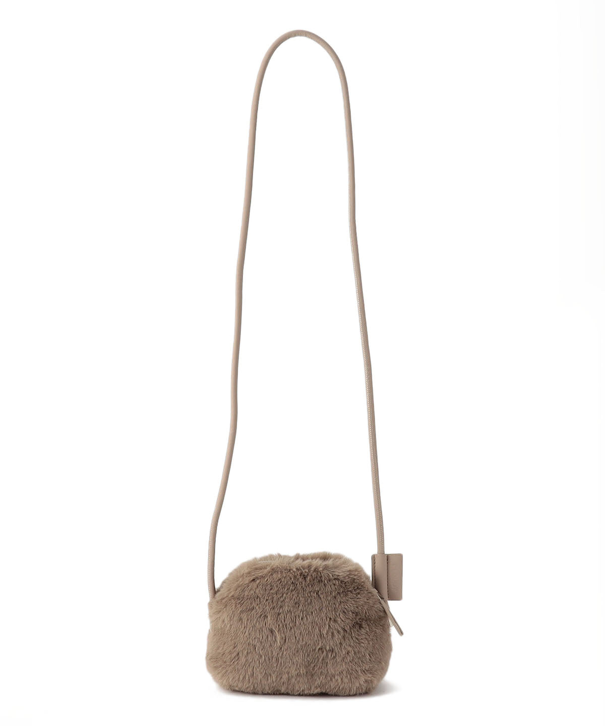 Eco Fur mini Shoulder Bag GREIGE