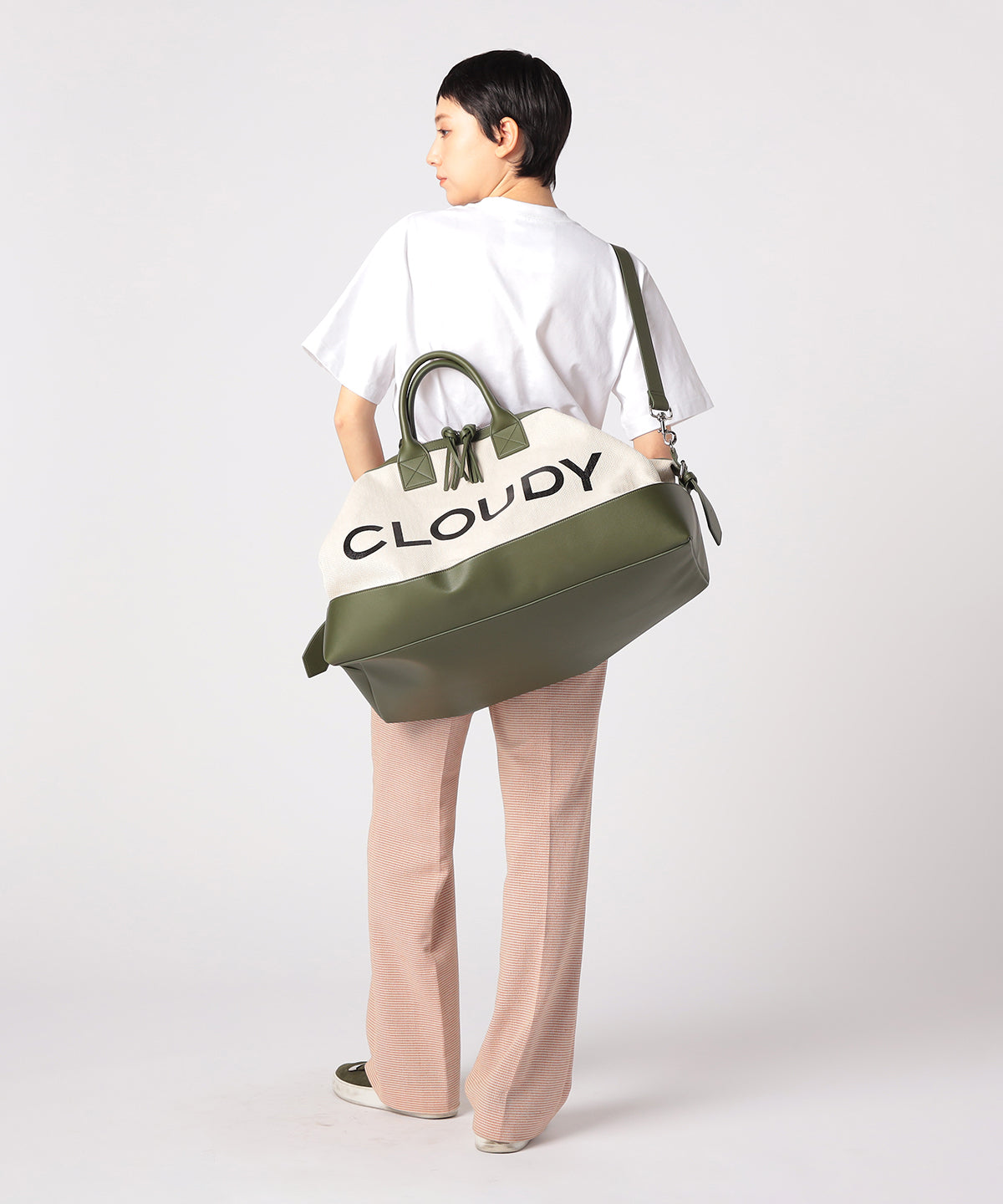 Logo Boston Bag KHAKI | バッグ | CLOUDY公式通販サイト