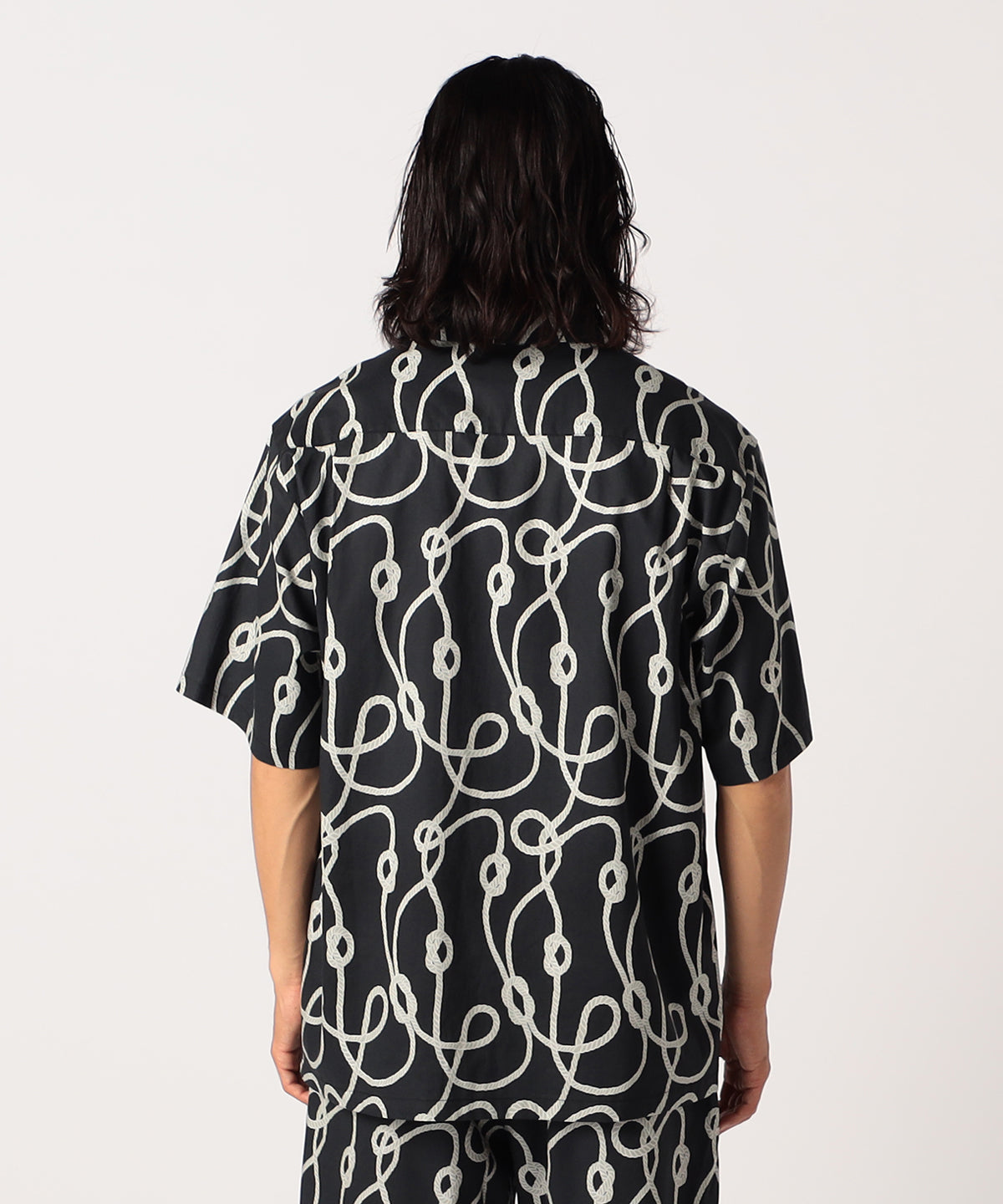 African Textile Shirt BLACK Ⅱ