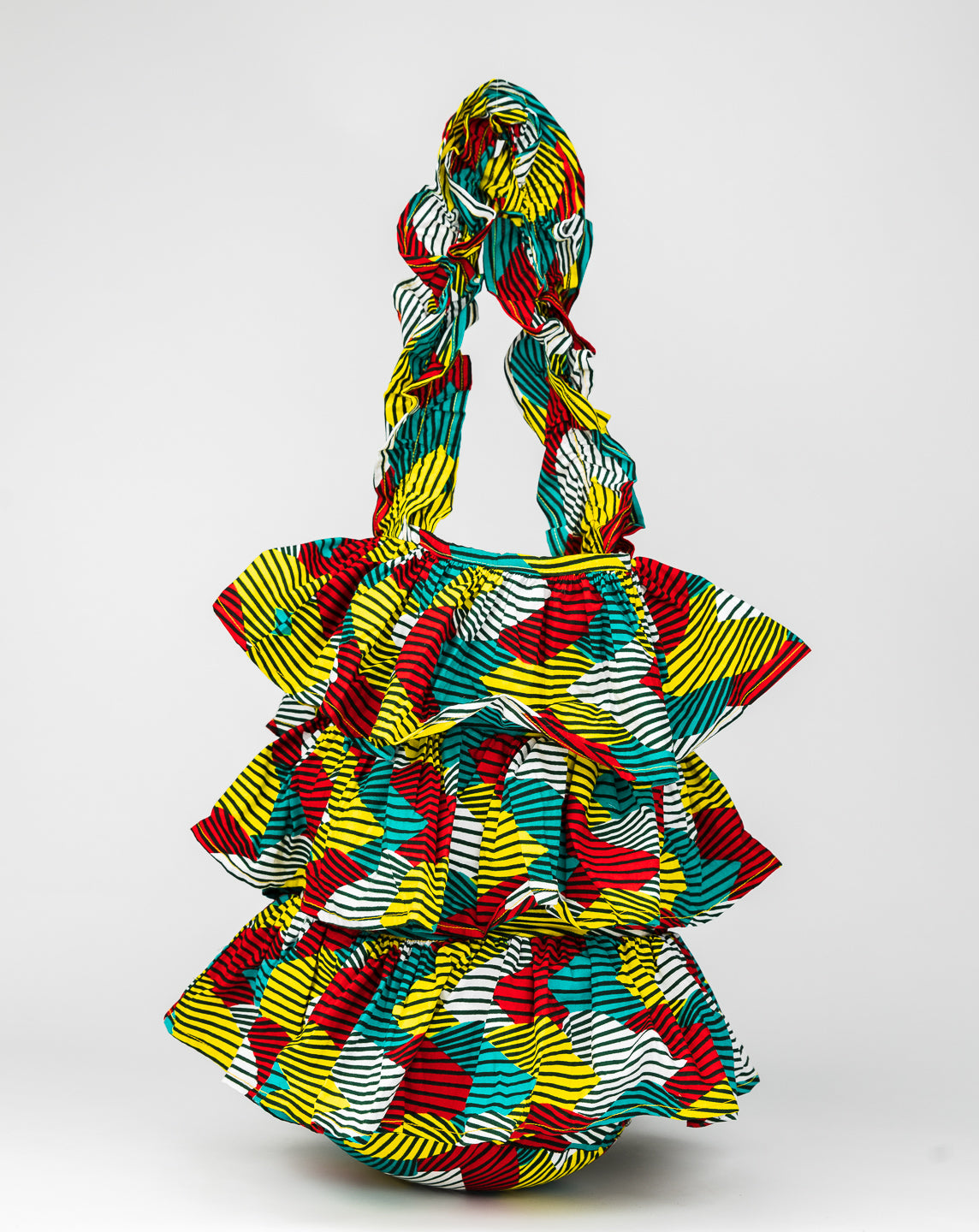 Kitenge Frill Shoulder Bag 054