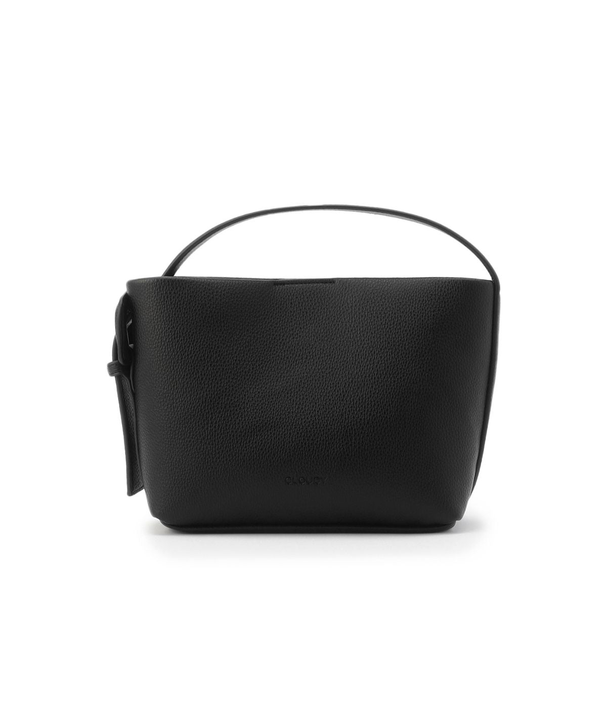 Coverd Buckle Hand Bag BLACK