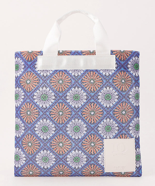 African Textile Mesh Tote Bag (Small) WHITE | バッグ | CLOUDY公式 