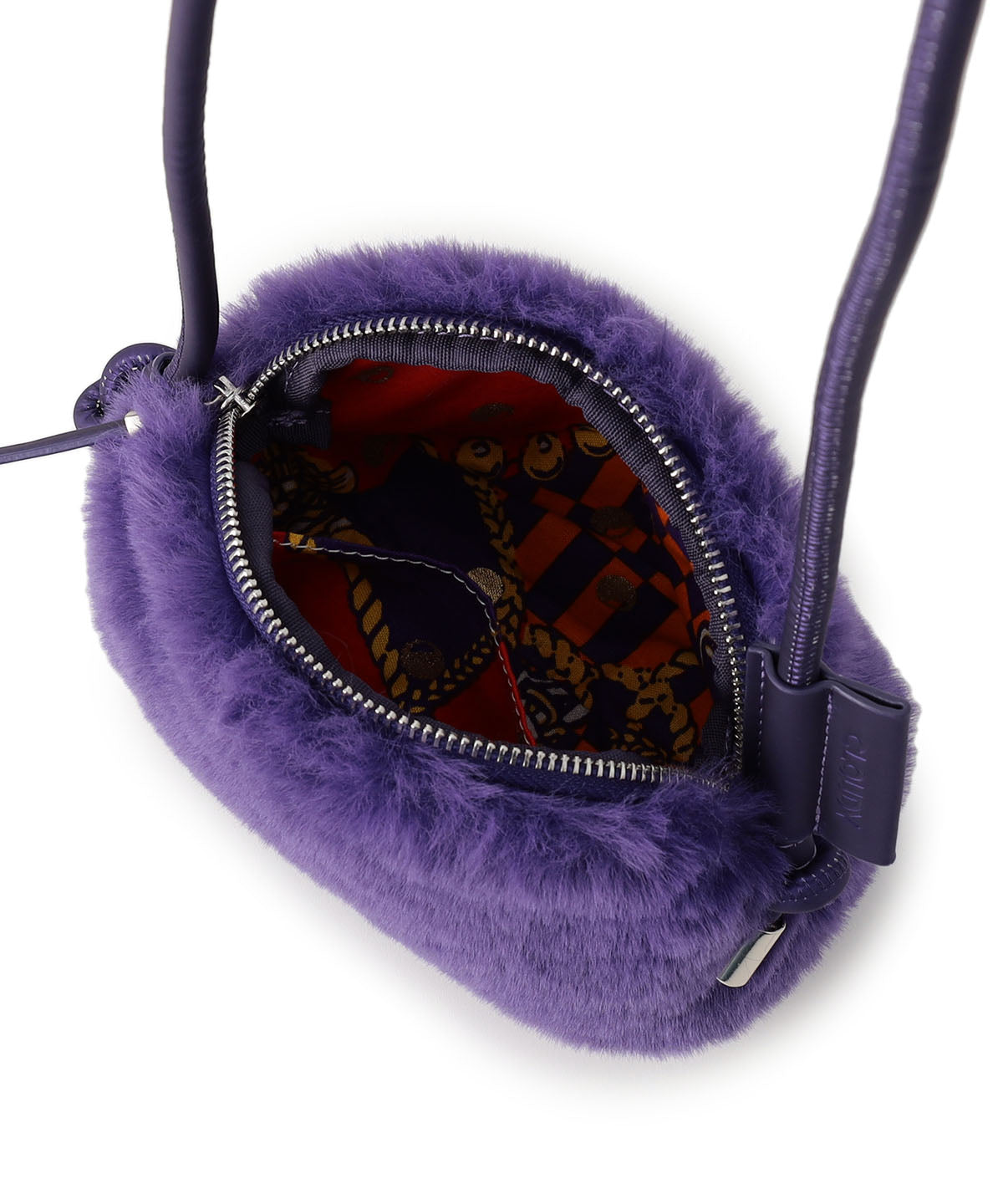 Eco Fur mini Shoulder Bag PURPLE