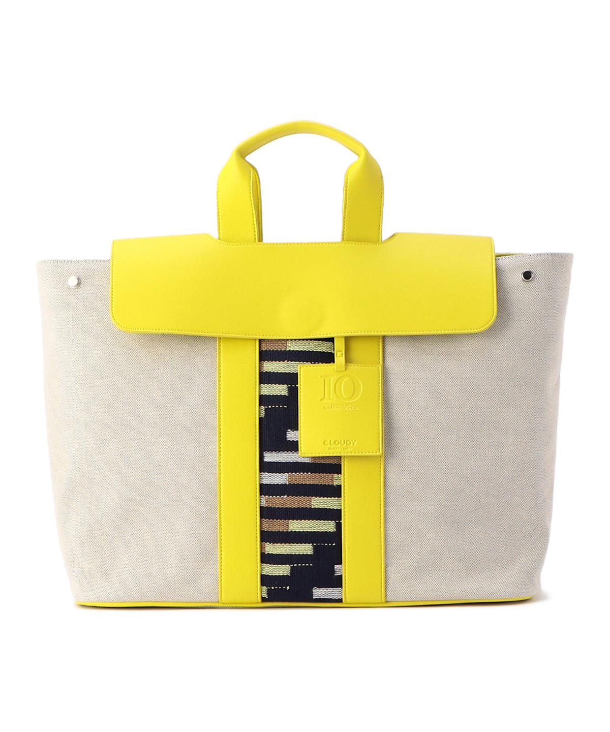 Two Tone Kente Bag (Large) YELLOW