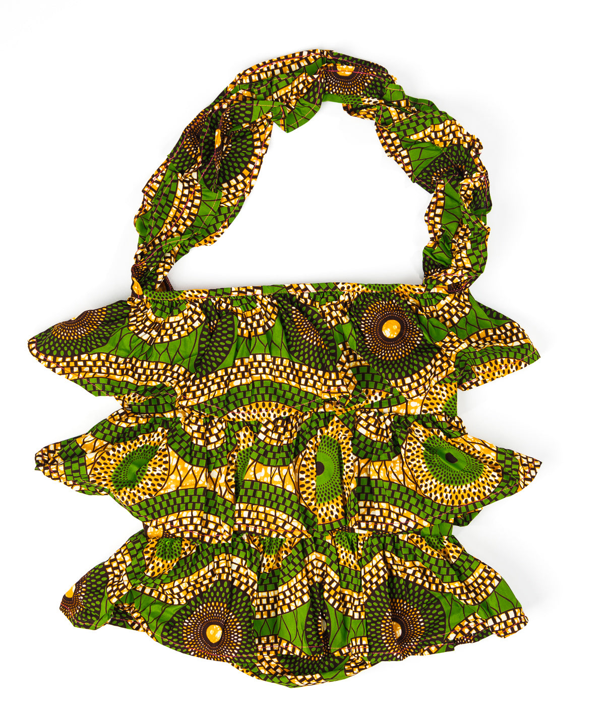 Kitenge Frill Shoulder Bag 061