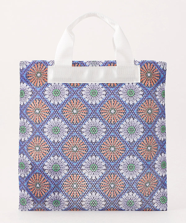African Textile Mesh Tote Bag (Small) WHITE | バッグ | CLOUDY公式 
