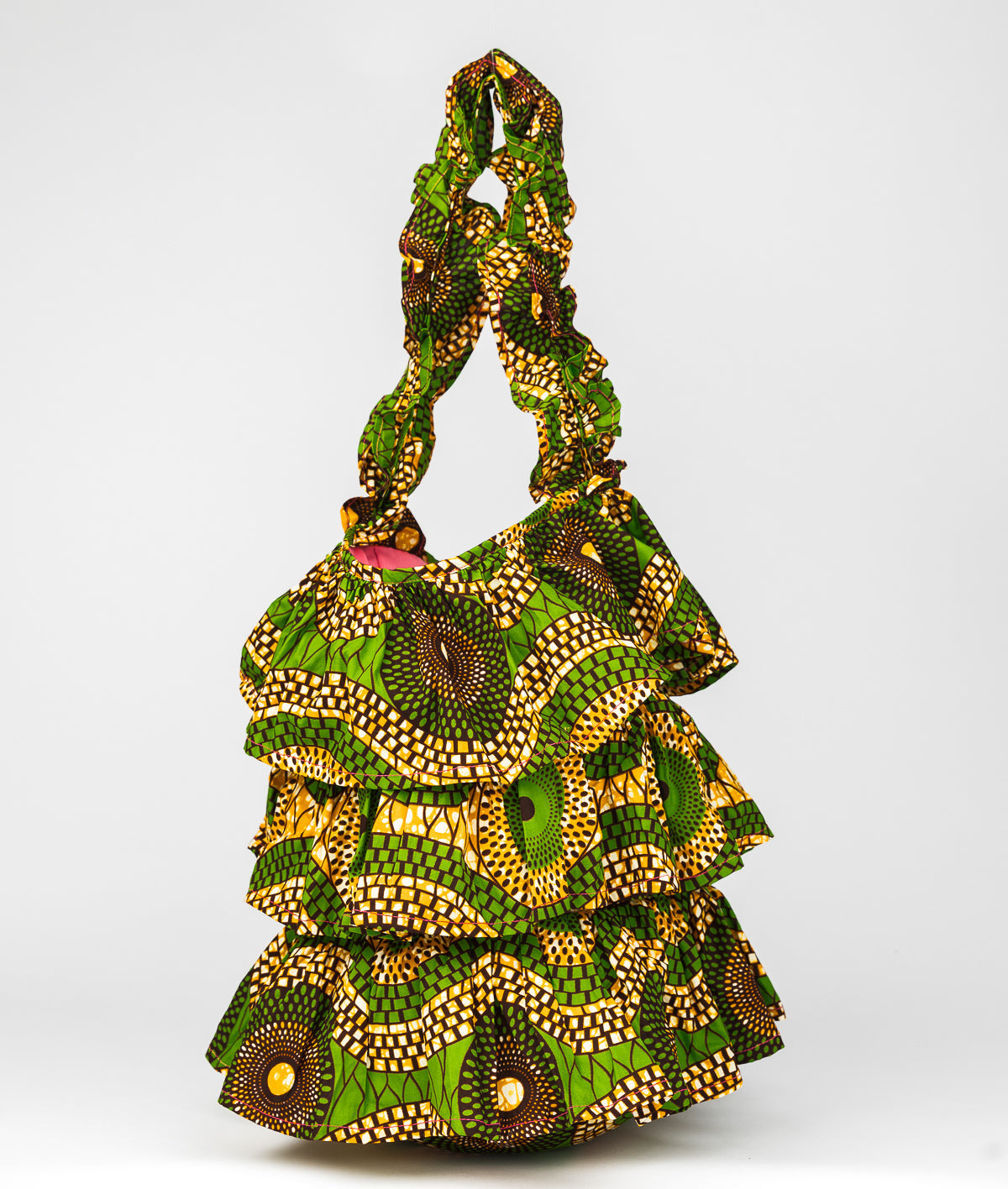 Kitenge Frill Shoulder Bag 061