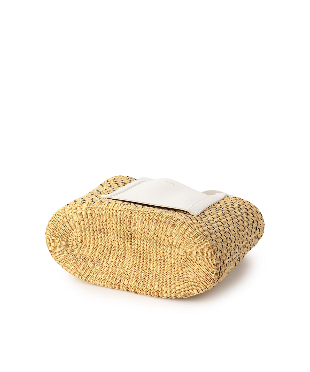 Pocket Handle Square Basket WHITE