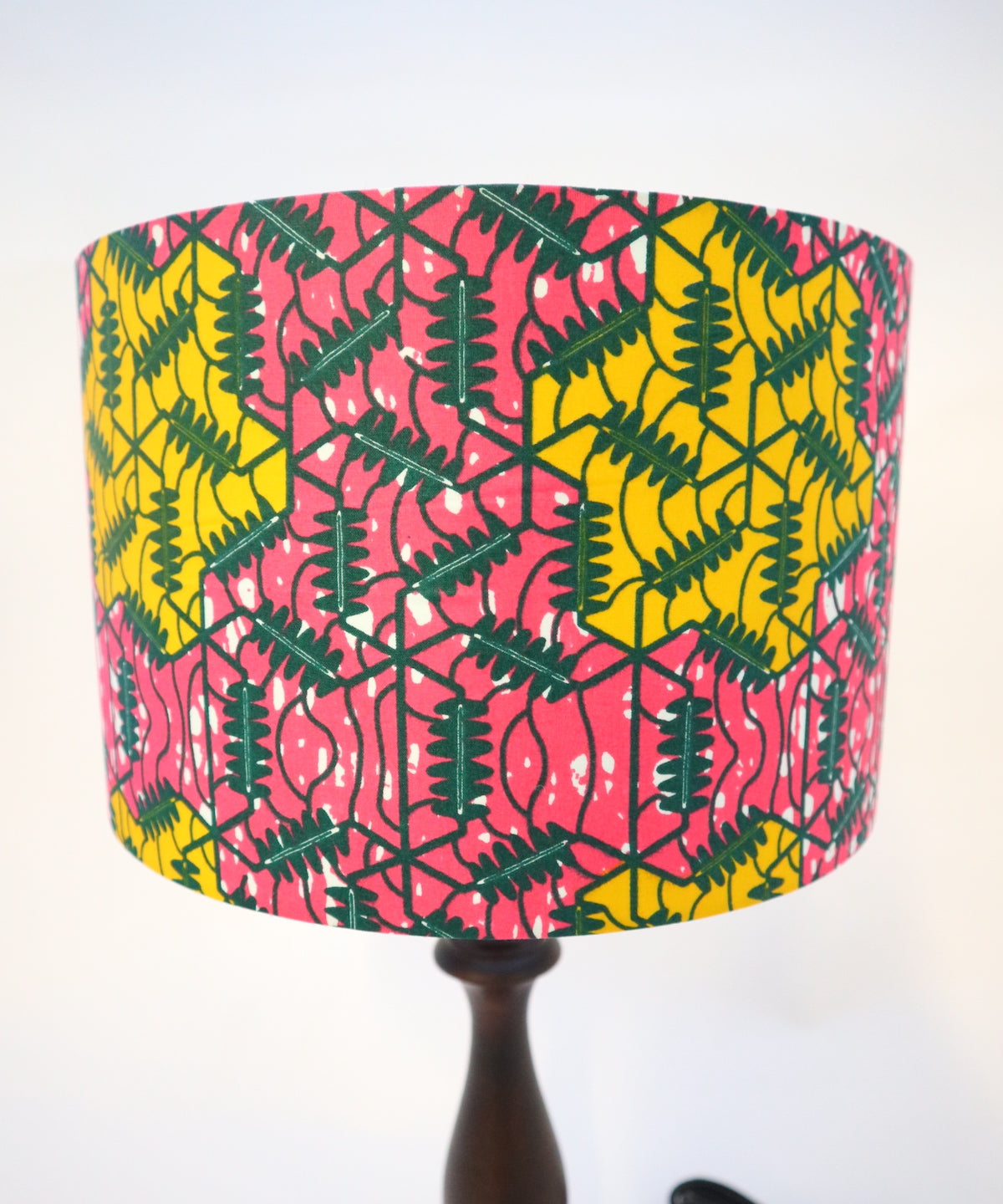 【予約：9月中旬〜下旬発送予定】African textile lamp 107-4