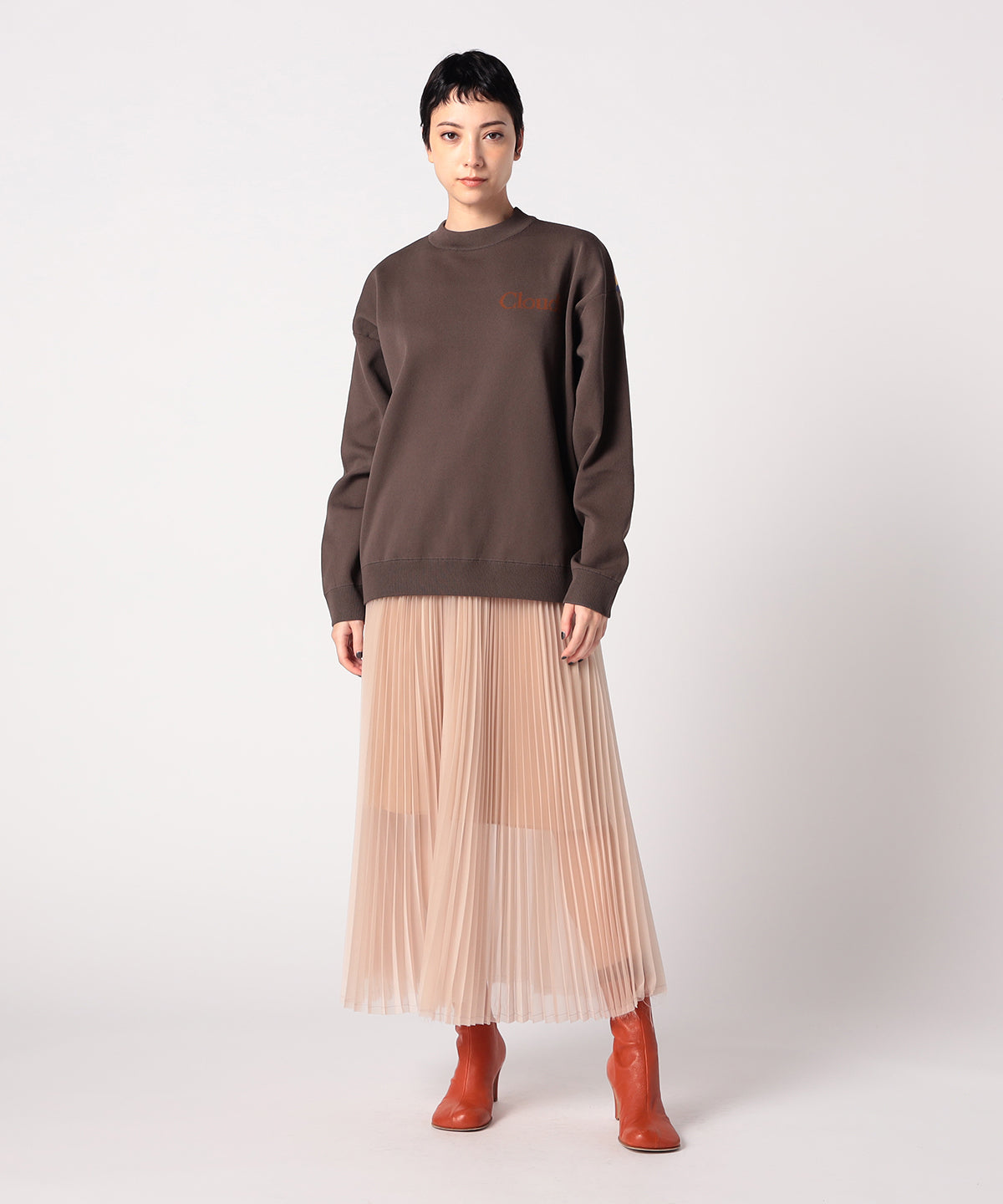 Knit Sweater BROWN