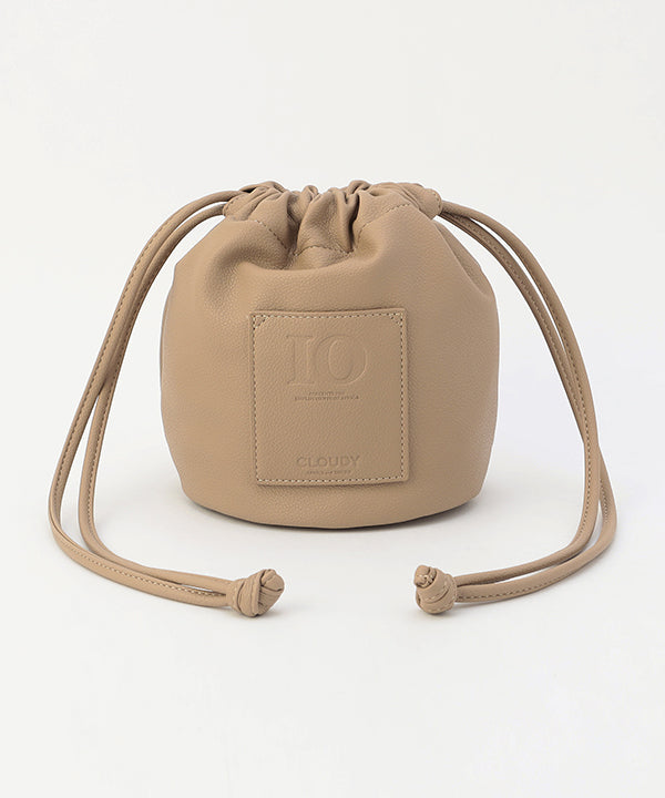 Fake Leather Drawstring Bag GREIGE | Bag | CLOUDY official mail 