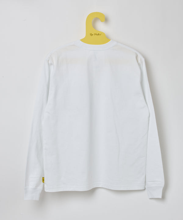Printed Long Pocket T-Shirts 310 WHITE