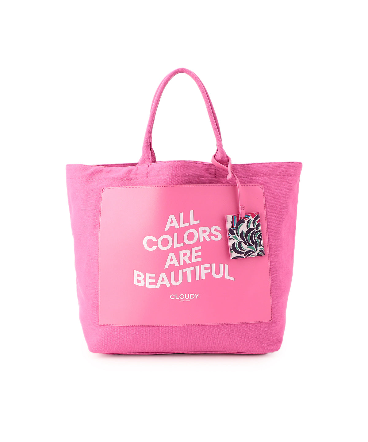 Colored Canvas Tote (Large) PINK