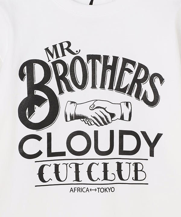 MR.BROTHERS × CLOUDY T-Shirts Logo White