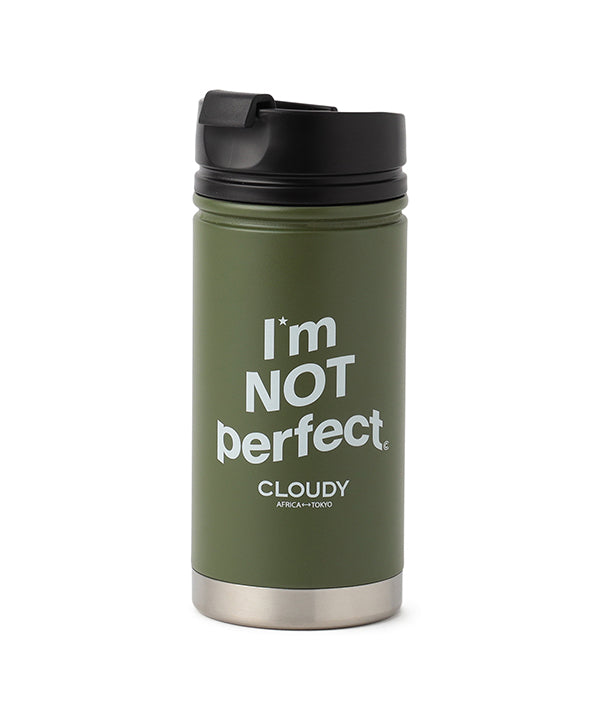 “I’m  NOT perfect” Bottle V5 CoffeeLid Army Green 450ml A