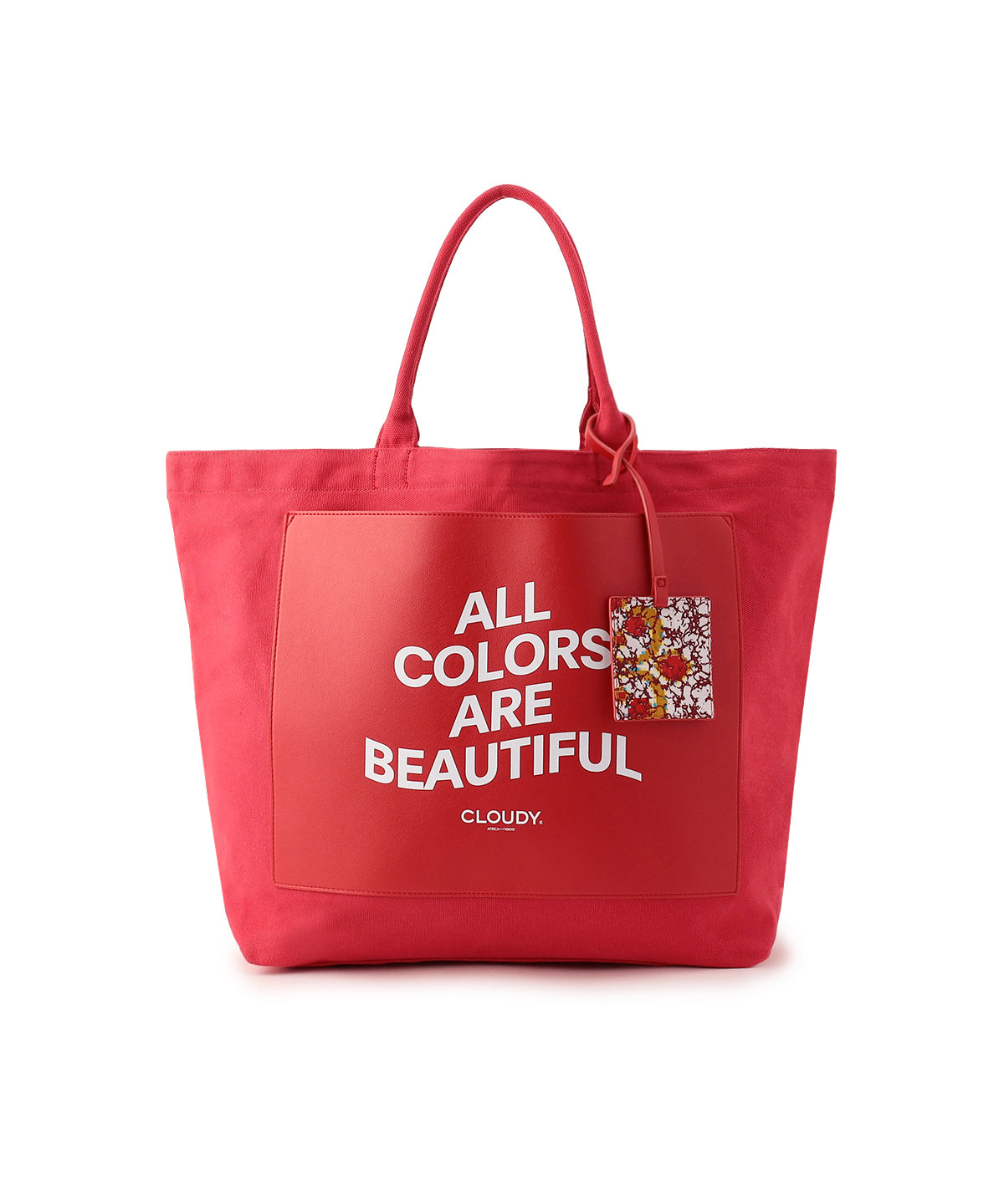 [EC Limited] Colored Canvas Tote (Large) RED