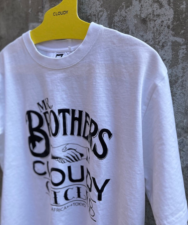 MR.BROTHERS × CLOUDY T-Shirts Logo White