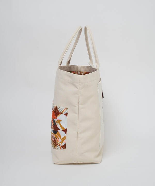 Recycled Canvas Tote Bag (Large) WHITE