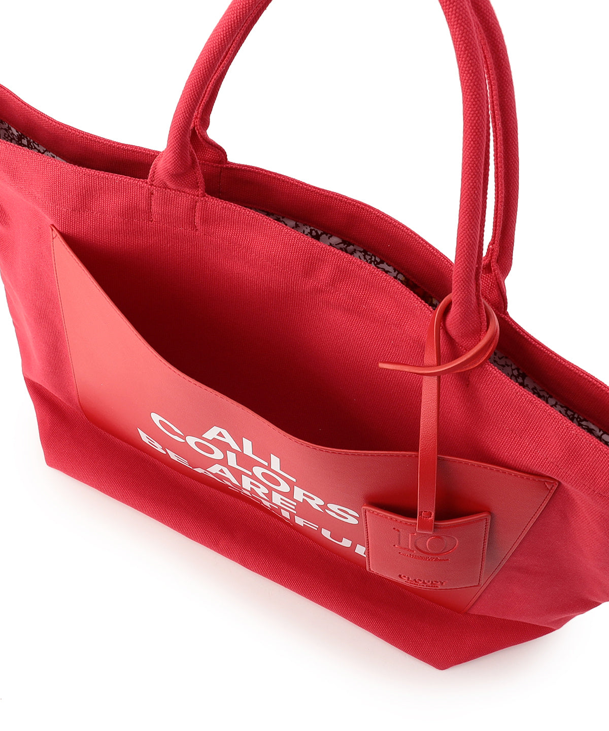 【EC限定】Colored Canvas Tote (Large) RED