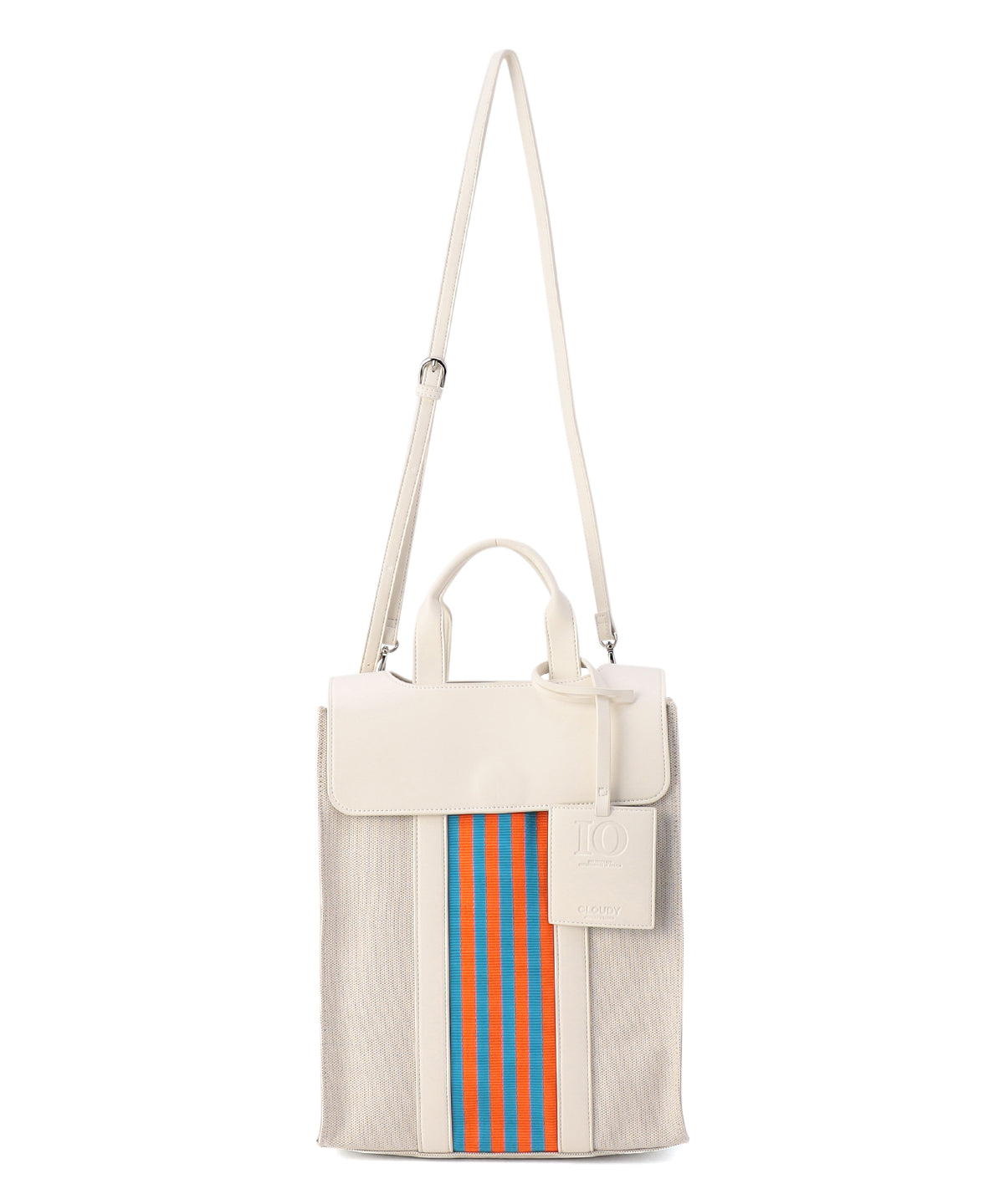 Two Tone Kente Shoulder Bag (Medium)WHITE | Bag | CLOUDY official