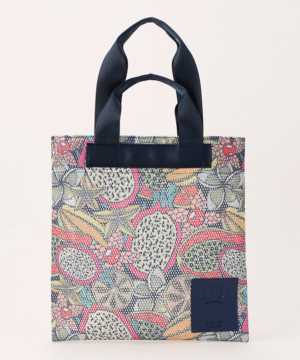 African Textile Mesh Tote Bag (Small) NAVY | バッグ | CLOUDY公式