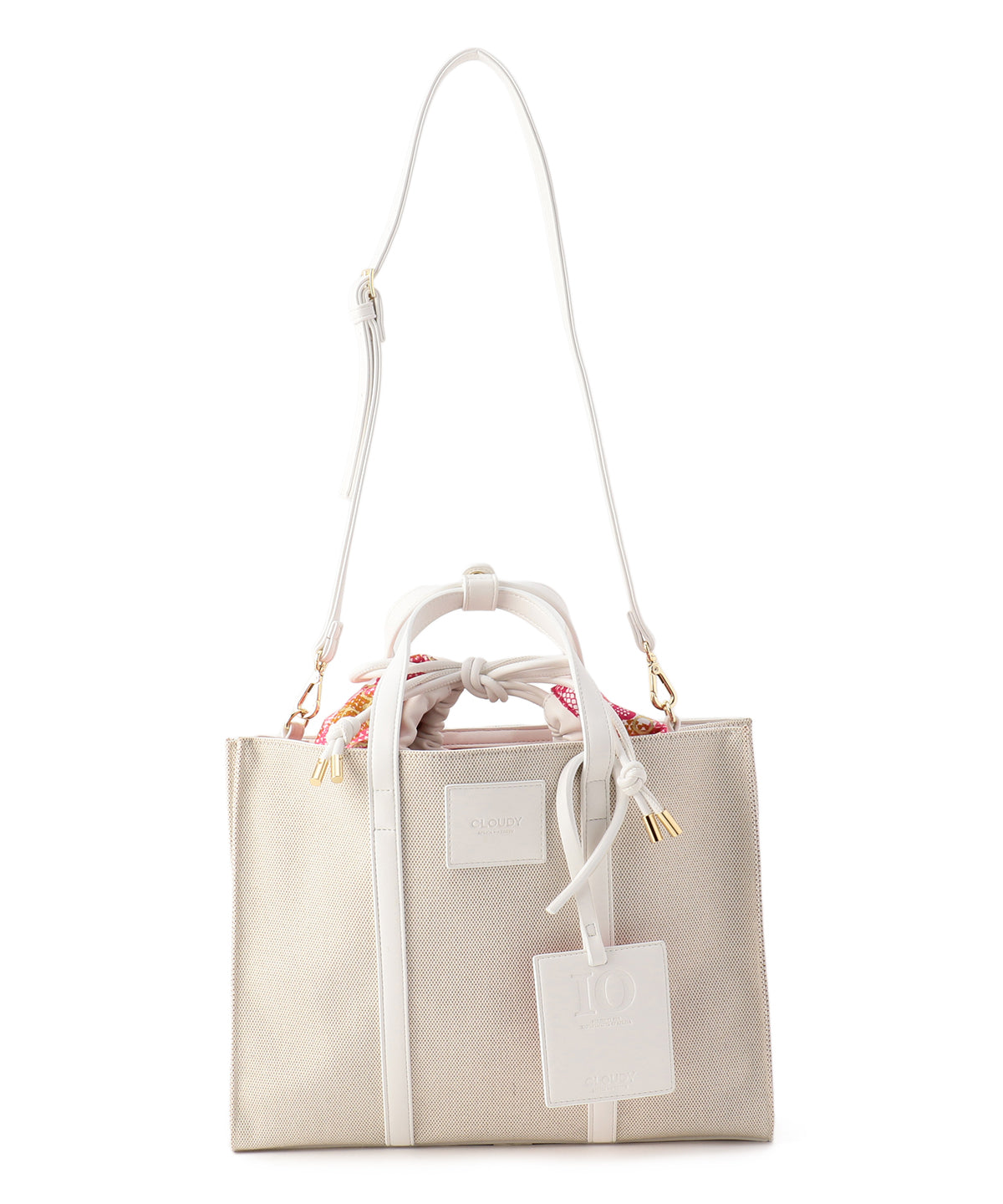 Square canvas tote Medium WHITE | バッグ | CLOUDY公式通販サイト