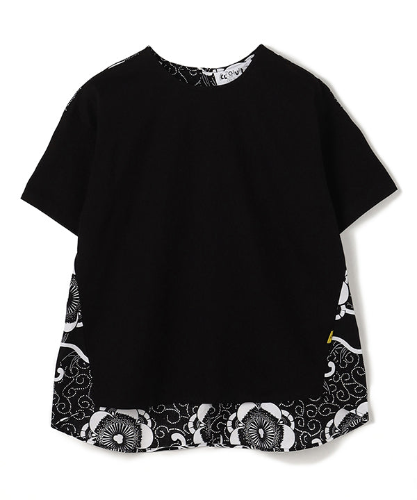 Back Textile T-Shirts 004 BLACK