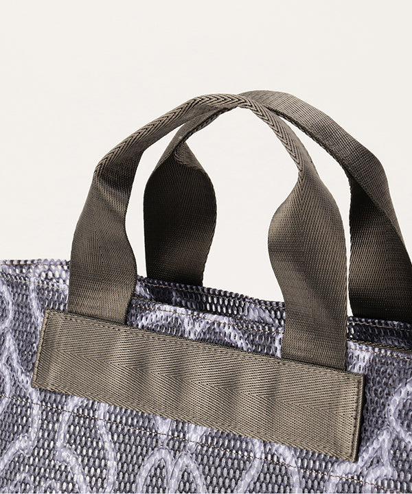 African Textile Mesh Tote Bag (Extra Small) DARK GRAY