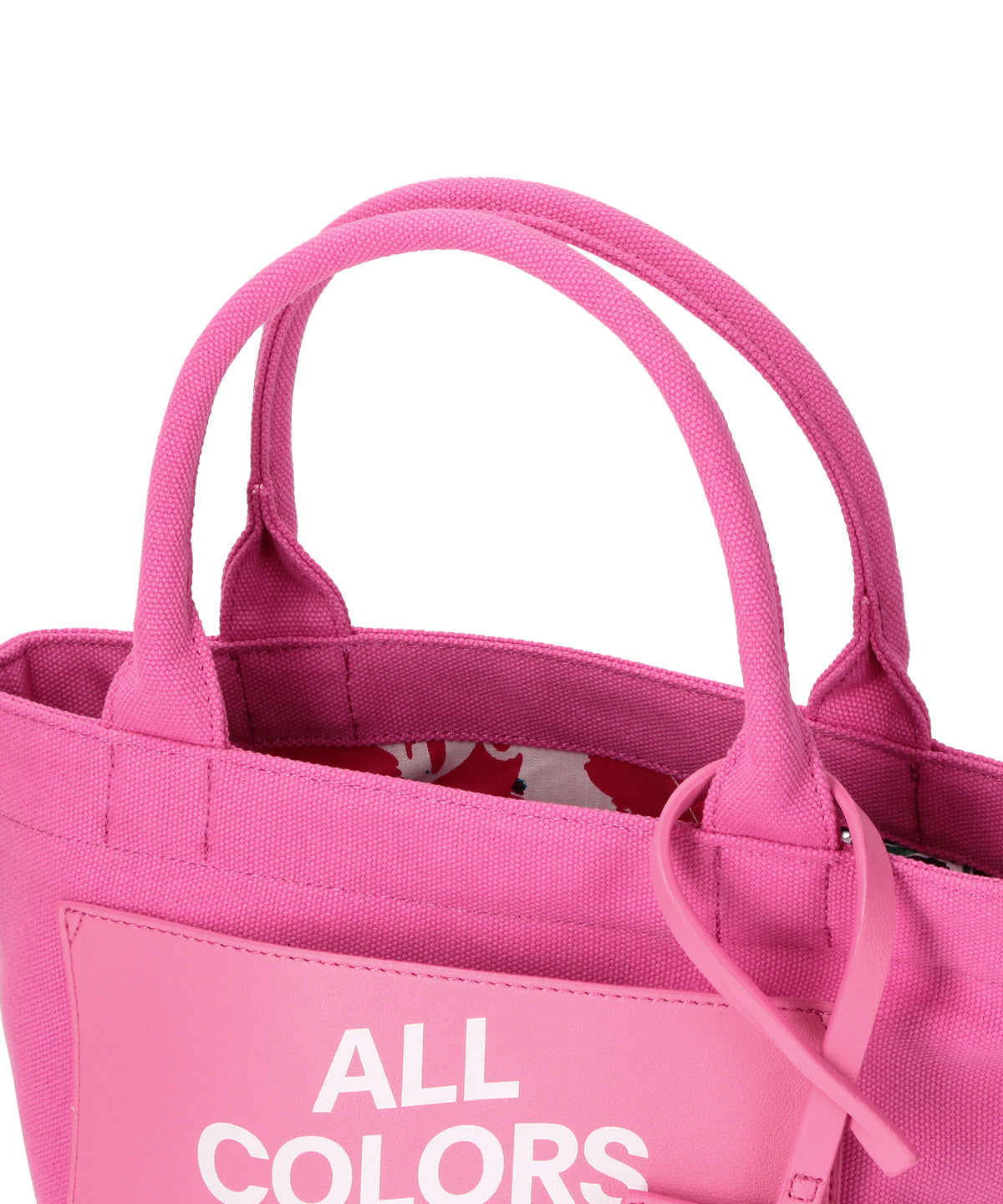 Colored Canvas Tote (Small) PINK