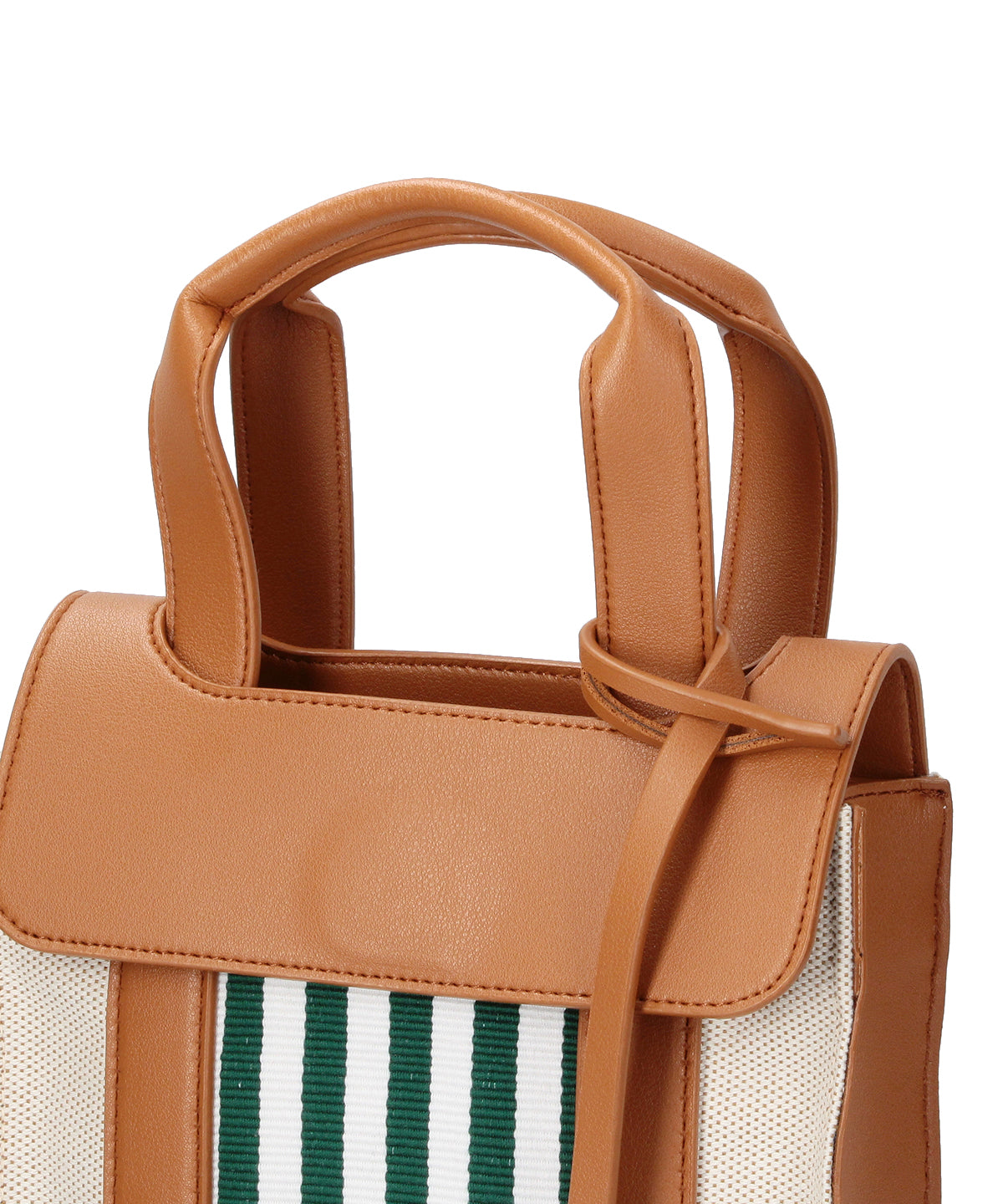 Two Tone Kente Shoulder Bag (Small )BROWN