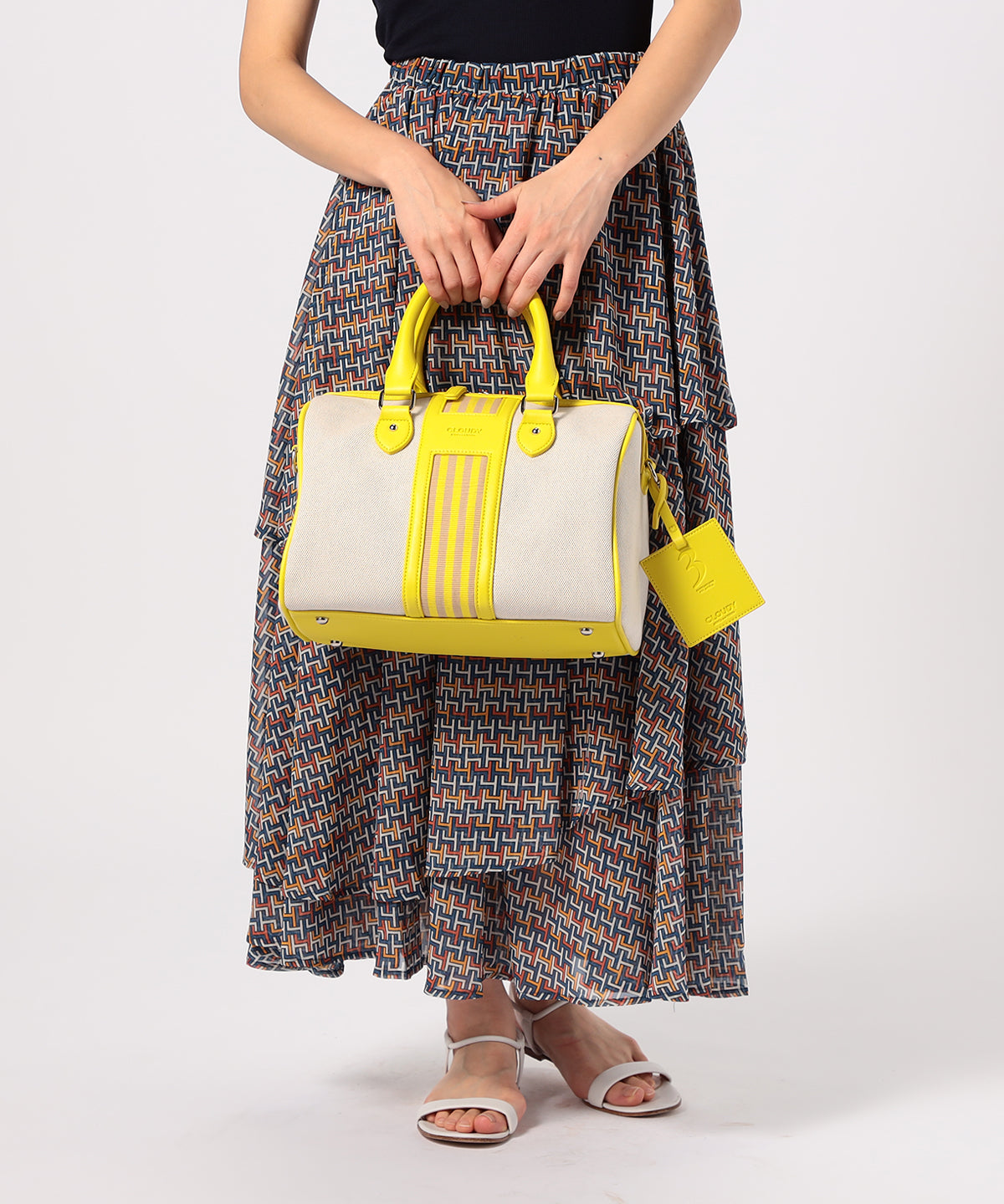 Two Tone Kente × Boston Bag GREIGE | バッグ | CLOUDY公式通販サイト