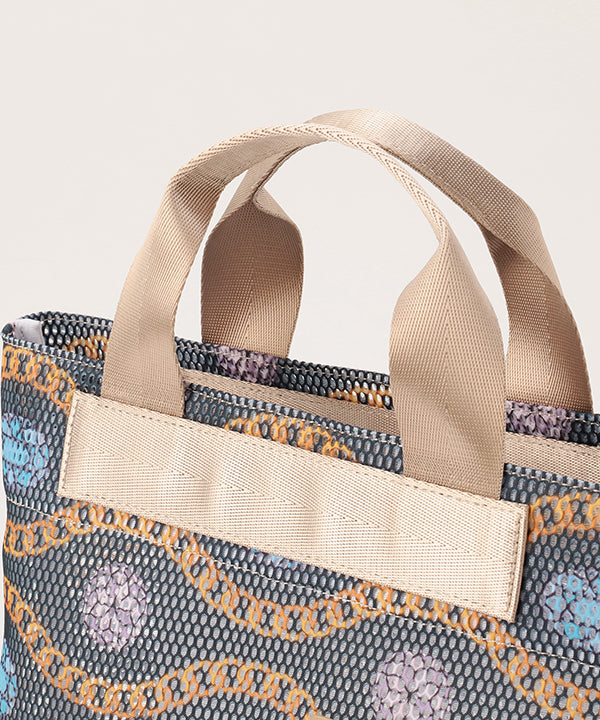 African Textile Mesh Tote Bag (Extra Small) GREIGE | バッグ 