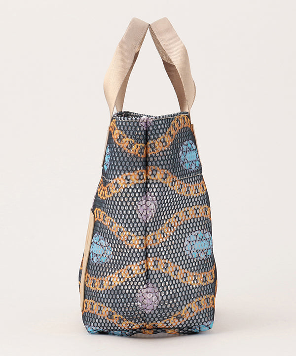 African Textile Mesh Tote Bag (Extra Small) GREIGE | バッグ 