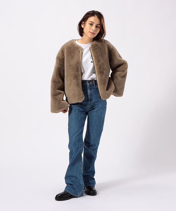 Fake Fur Blouson BEIGE | アウター | CLOUDY公式通販サイト