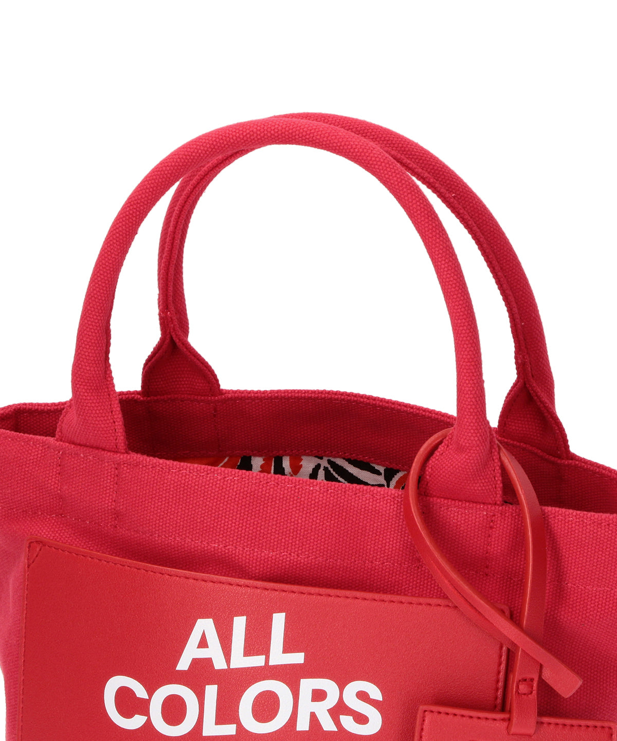 【EC限定】Colored Canvas Tote (Small) RED