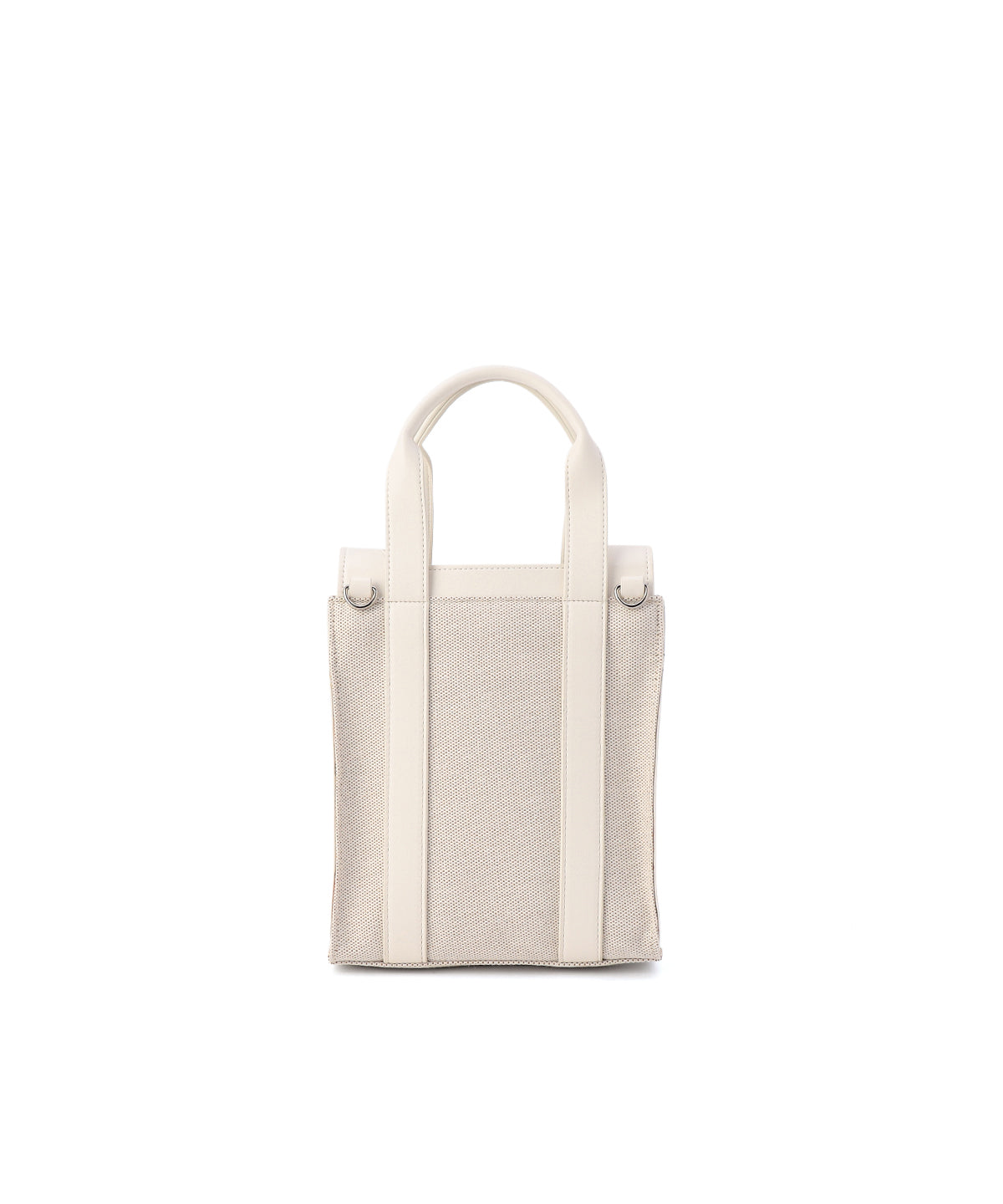 Two Tone Kente Shoulder Bag (Small )WHITE