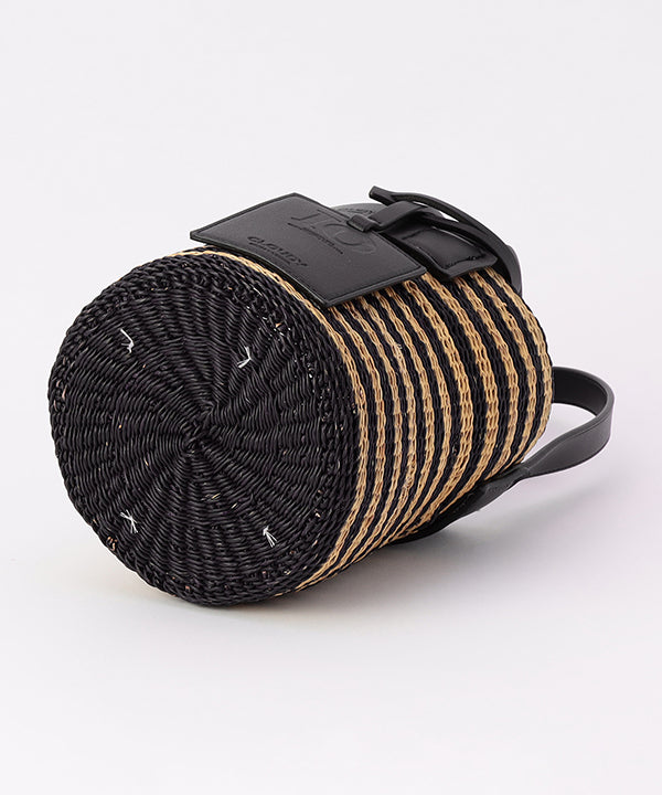 Tube Colored Basket × Fake Leather BLACK2
