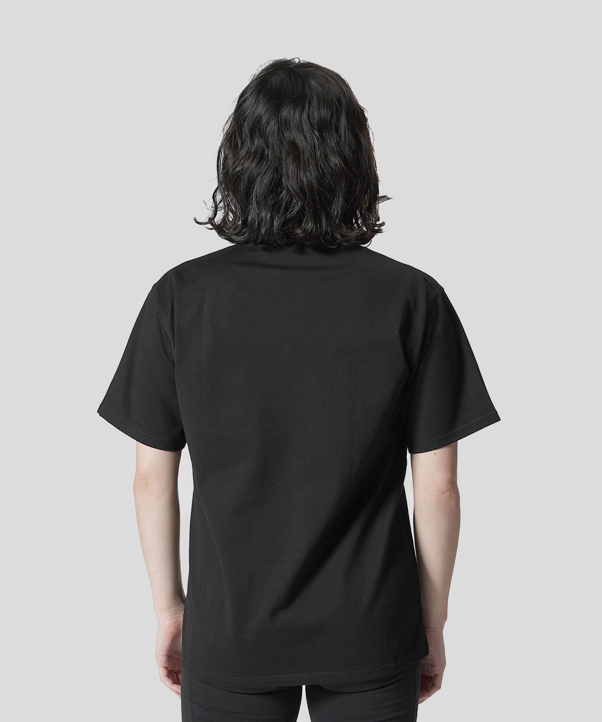 Pocket T-SHIRTS Vneck 096 BLACK