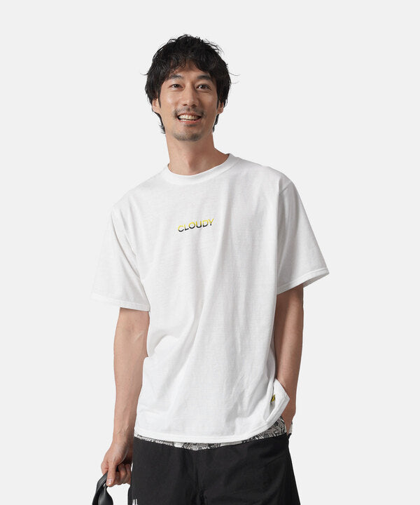 Park T-shirts CLOUDY Embroidery Logo WHITE