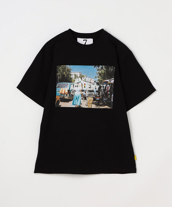 MR.BROTHERS × CLOUDY T-Shirts Photo Black