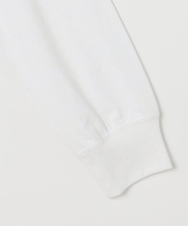 Long Sleeve T-Shirts FABRIC LEAVES WHITE