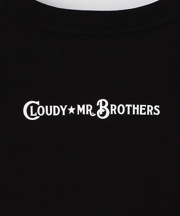 MR.BROTHERS × CLOUDY T-Shirts Photo Black