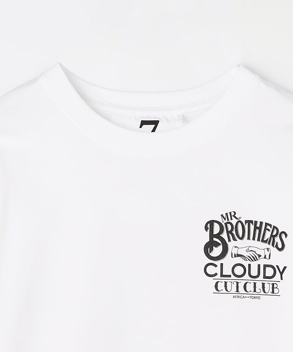 MR.BROTHERS × CLOUDY T-Shirts Back print White