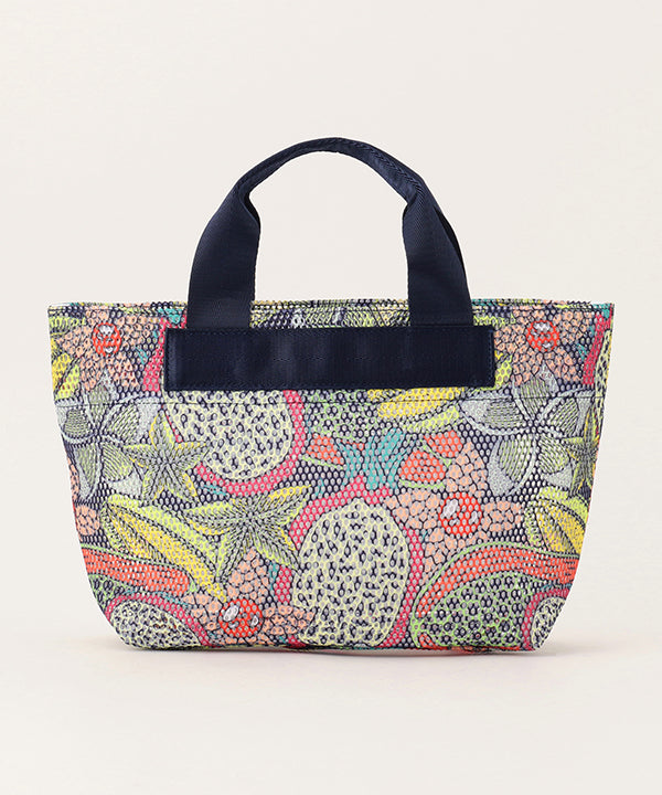 African Textile Mesh Tote Bag (Extra Small) NAVY