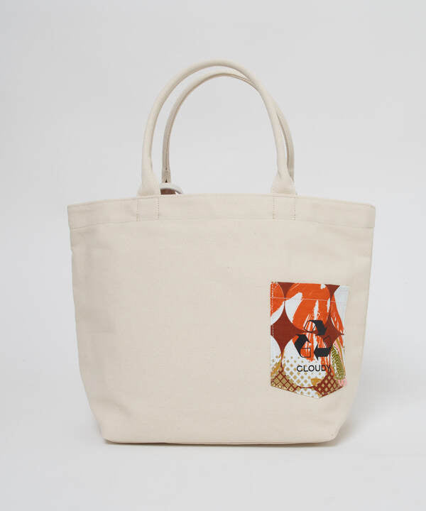 Recycled Canvas Tote Bag (Medium) WHITE