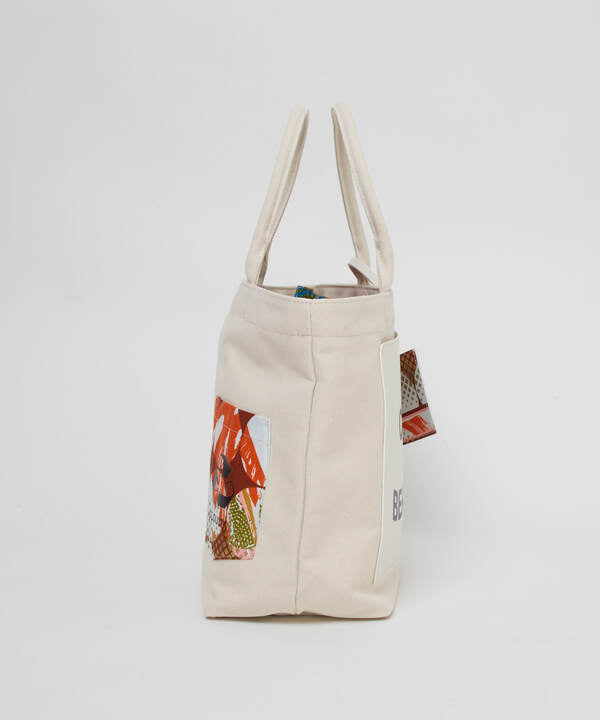 Recycled Canvas Tote Bag (Medium) WHITE