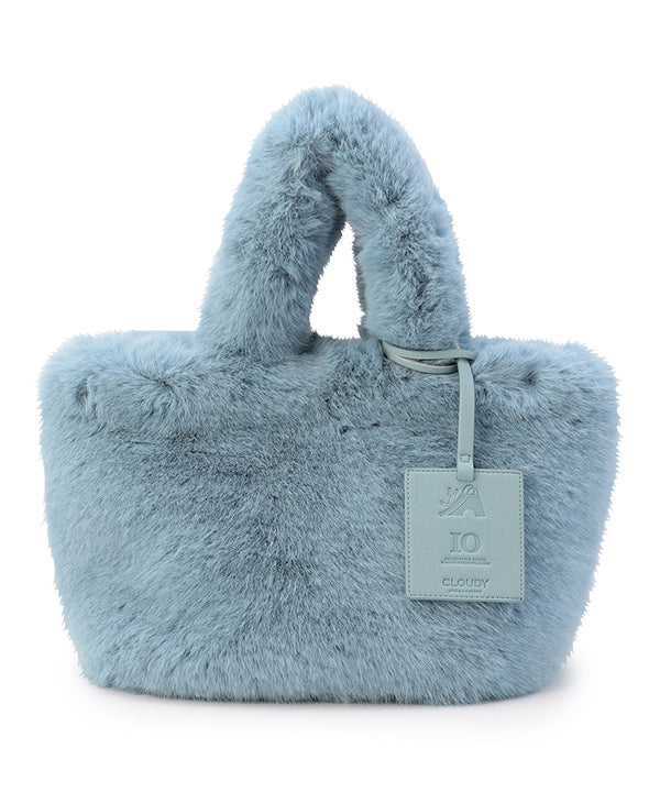 Eco Fur Tote Bag (Medium) SAX